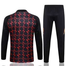 Sudadera de Entrenamiento Manchester United 2024/2025 Niño Kit Negro/Rojo