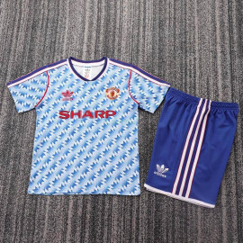 Camiseta Manchester United 2ª Equipación Retro 1991/92 Niño Kit