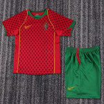 Camiseta Portugal 1ª Equipación Retro 2004 Niño Kit