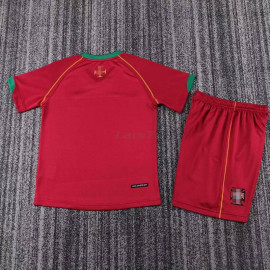 Camiseta Portugal 1ª Equipación Retro 2006 Niño Kit