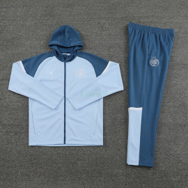 Chandal Olympique Marsella 2024/2025 Con Capucha Azul