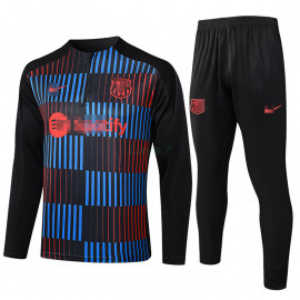 Sudadera De Entrenamiento Barcelona 2024/2025 Kit Negro/Azul