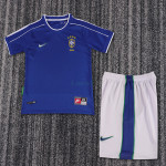 Camiseta Brasil 2ª Equipación Retro 1998 Niño Kit