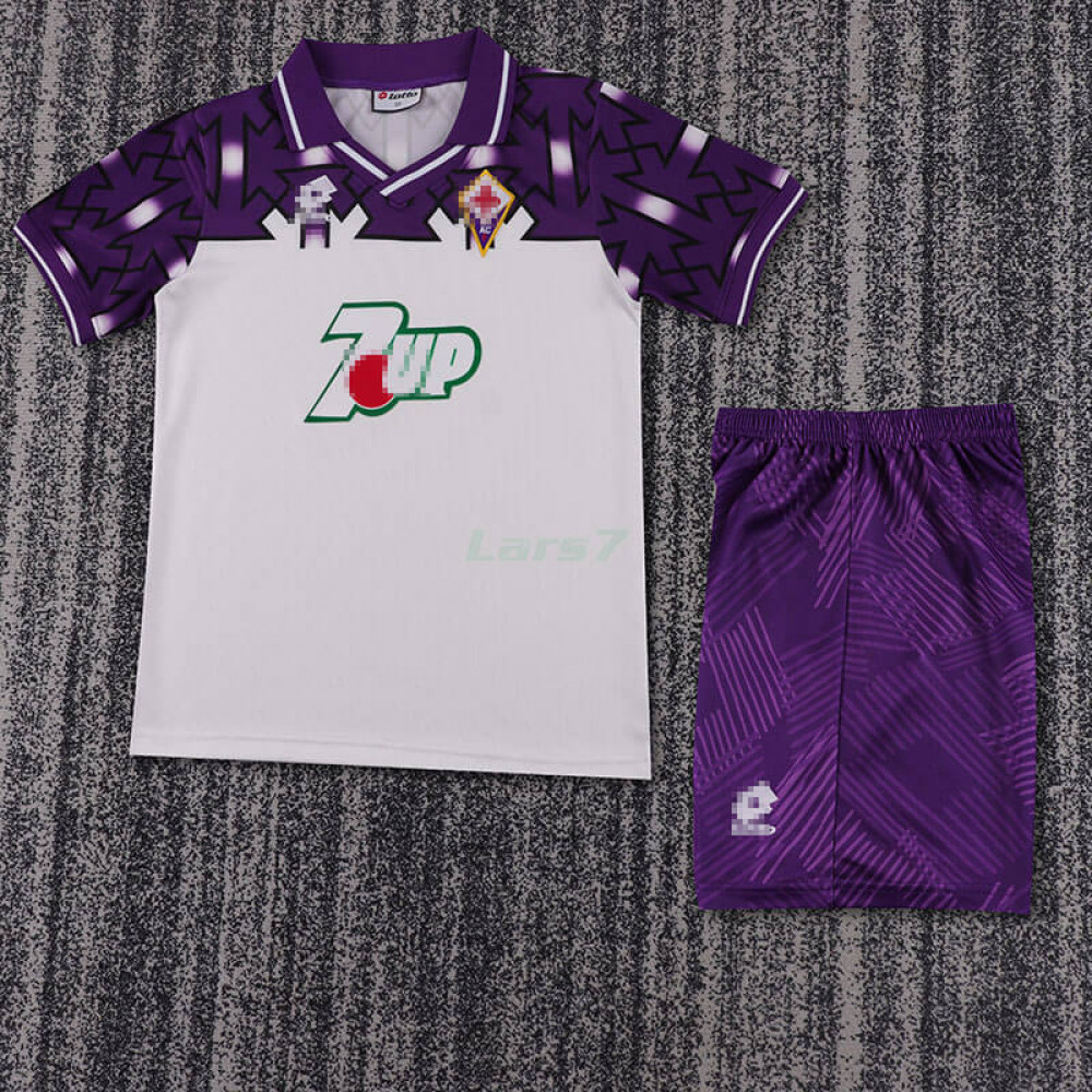 Camiseta Fiorentina 2ª Equipación Retro 92/93 Niño Kit