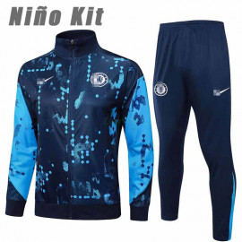 Chandal Chelsea FC 2024/2025 Niño Azul Marino con Estampado