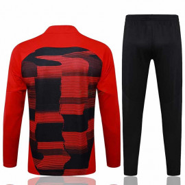 Sudadera de Entrenamiento Manchester United 2024/2025 Niño Kit Negro/Rojo