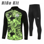 Sudadera de Entrenamiento Manchester City 2024/2025 Niño Kit Negro/Verde