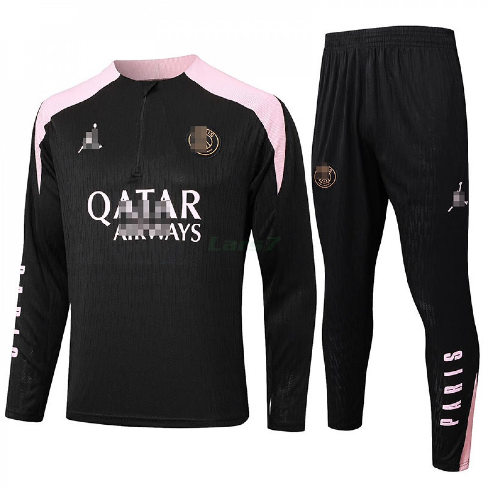 Sudadera de Entrenamiento PSG 2024/2025 Kit Negro/Rosa