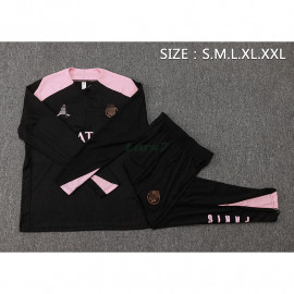 Sudadera de Entrenamiento PSG 2024/2025 Kit Negro/Rosa