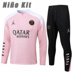 Sudadera de Entrenamiento PSG 2024/2025 Niño Kit Rosa/Blanco