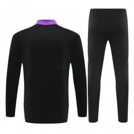 Sudadera de Entrenamiento Real Madrid 2024/2025 Kit Negro/Morado