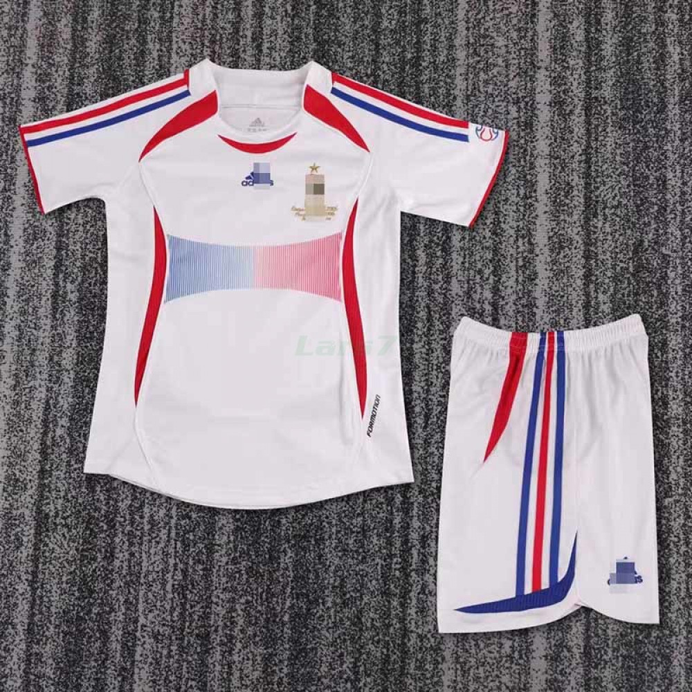 Camiseta Francia 2ª Equipación Retro 2006 Niño Kit