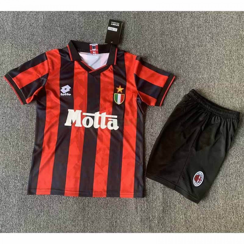 Camiseta AC Milan 1ª Equipación Retro 93/94 Niño Kit