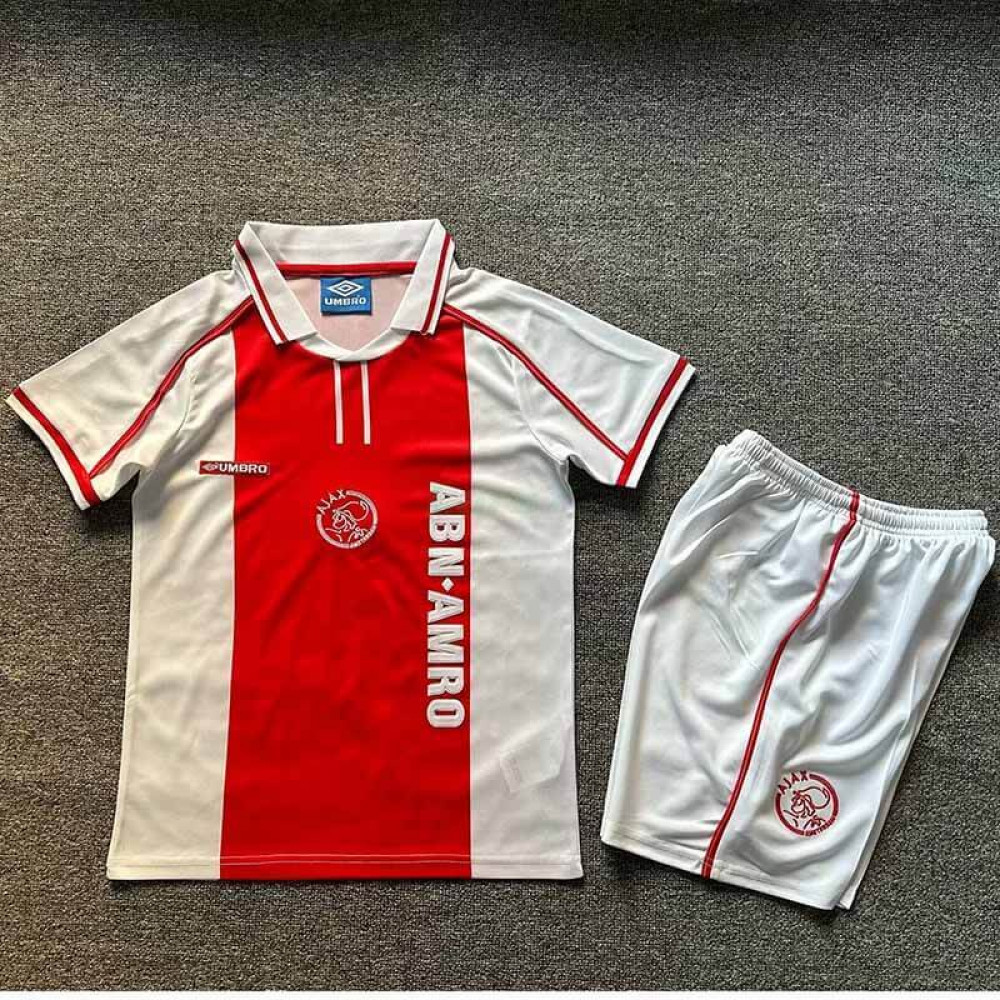 Camiseta Ajax de Ámsterdam 1ª Equipación Retro 1998/99 Niño Kit