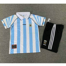 Camiseta Argentina 1ª Equipación Retro 1996 Niño Kit