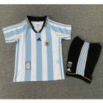 Camiseta Argentina 1ª Equipación Retro 1998 Niño Kit