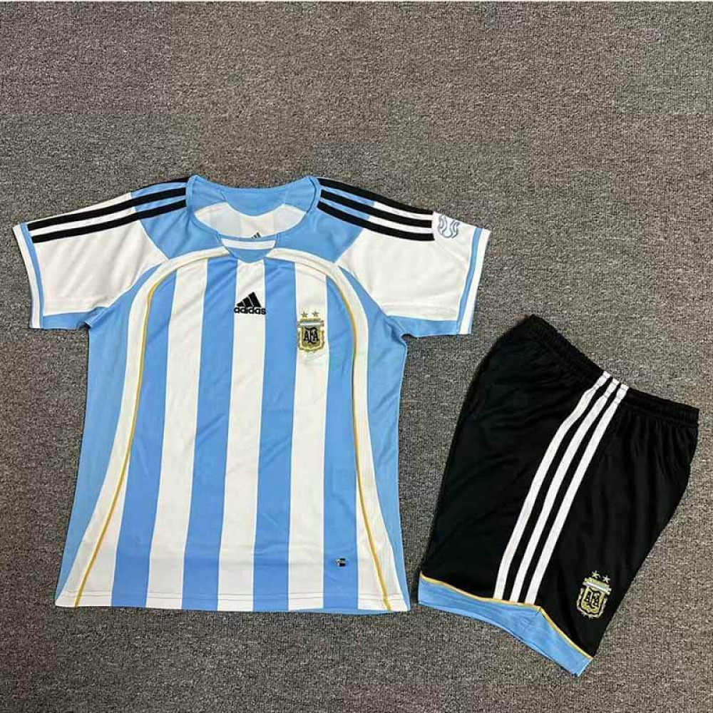 Camiseta Argentina 1ª Equipación Retro 2006 Niño Kit