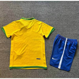 Camiseta Brasil 1ª Equipación Retro 2006 Niño Kit