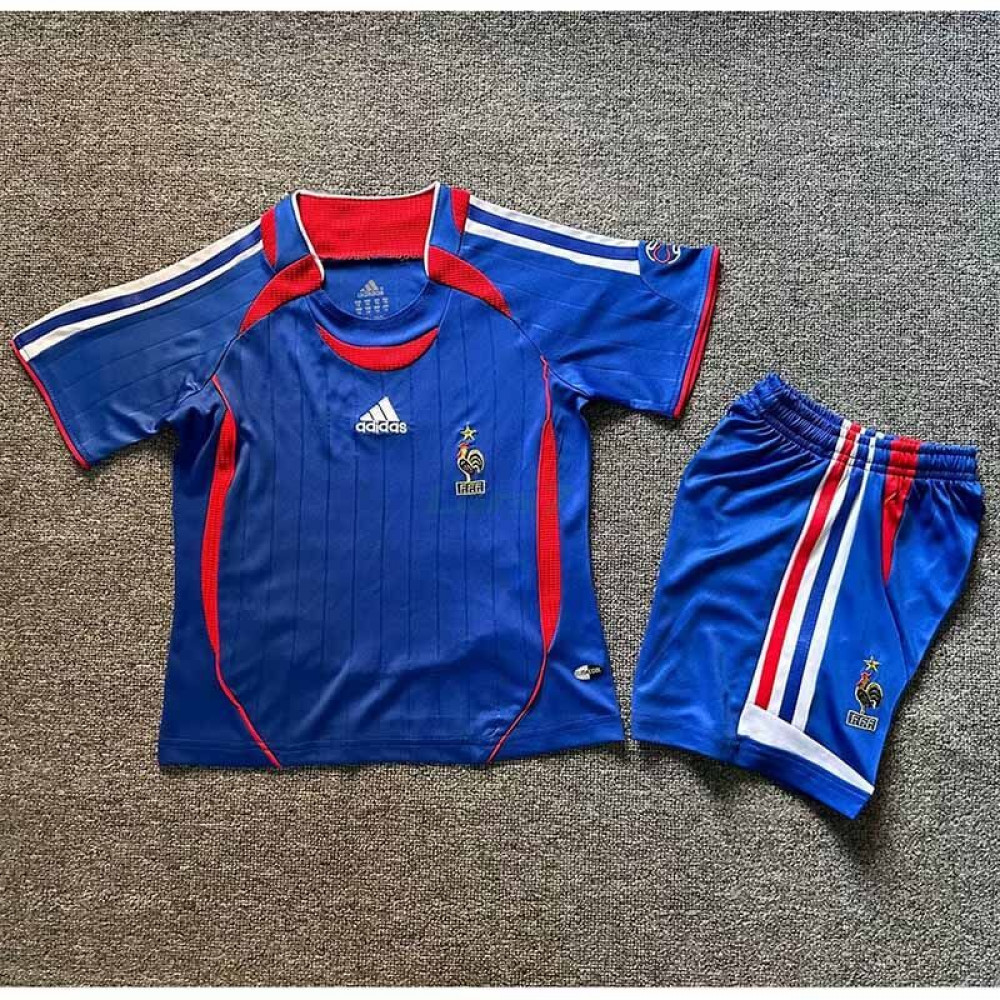 Camiseta Francia 1ª Equipación Retro 2006 Niño Kit