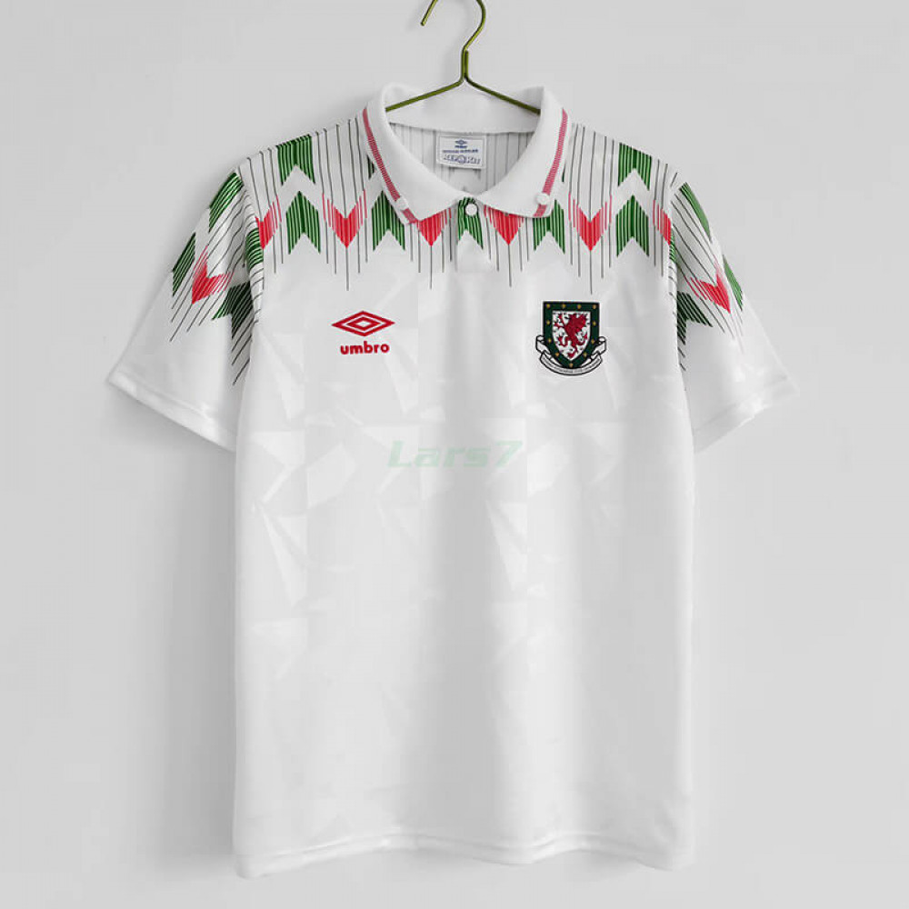 Camiseta Gales 2ª Equipación Retro 1990