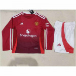 Camiseta Manchester United 1ª Equipación 2024/2025 Niño Kit ML