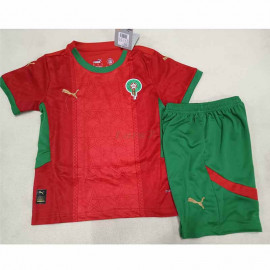 Camiseta Marruecos 1ª Equipación 2025 Niño Kit