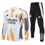 Sudadera De Entrenamiento Real Madrid 2024/2025 Kit Blanco/Naranja/Gris