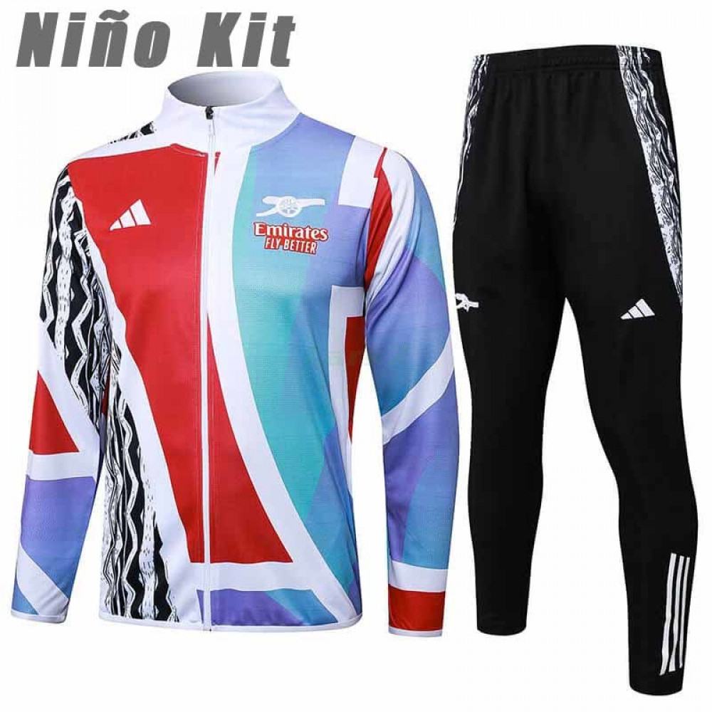 Chandal Arsenal 2024/2025 Niño Rojo/Blanco