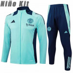 Chandal Manchester United 2024/2025 Niño Aquamarine