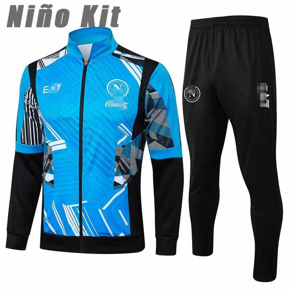 Chandal Napoli 2024/2025 Niño Azul/Negro