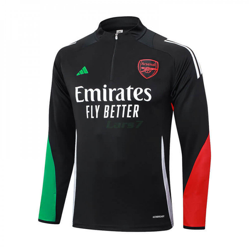 Sudadera De Entrenamiento Arsenal 2024/2025 Negro/Rojo/Verde