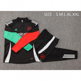 Sudadera De Entrenamiento Arsenal 2024/2025 Negro/Rojo/Verde