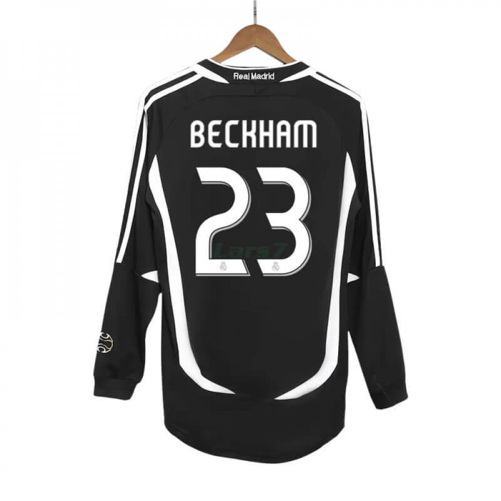 Camiseta BECKHAM 23 Real Madrid 2ª Equipación Retro 2006/07 ML