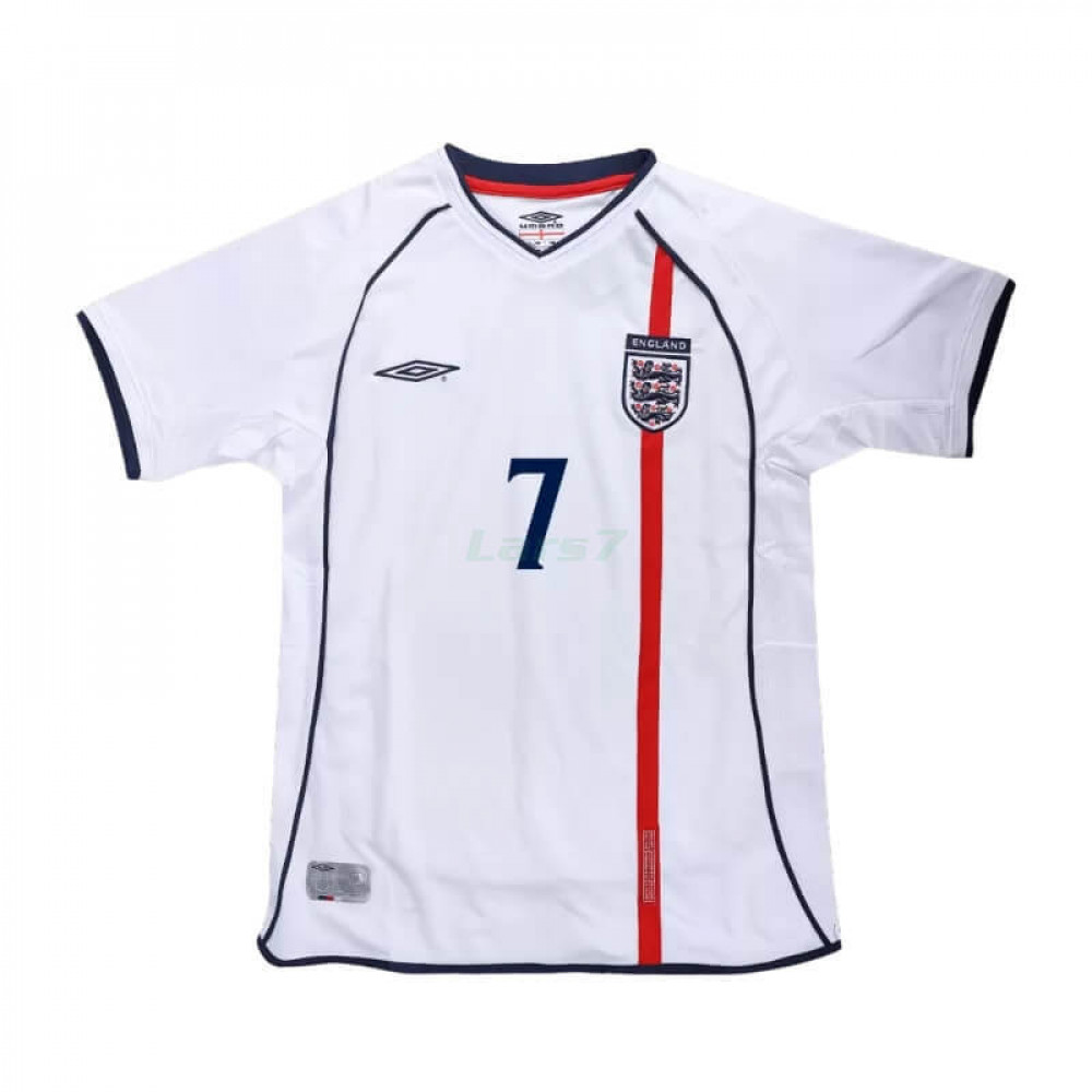 Camiseta BECKHAM 7 Inglaterra 1ª Equipación Retro 2002