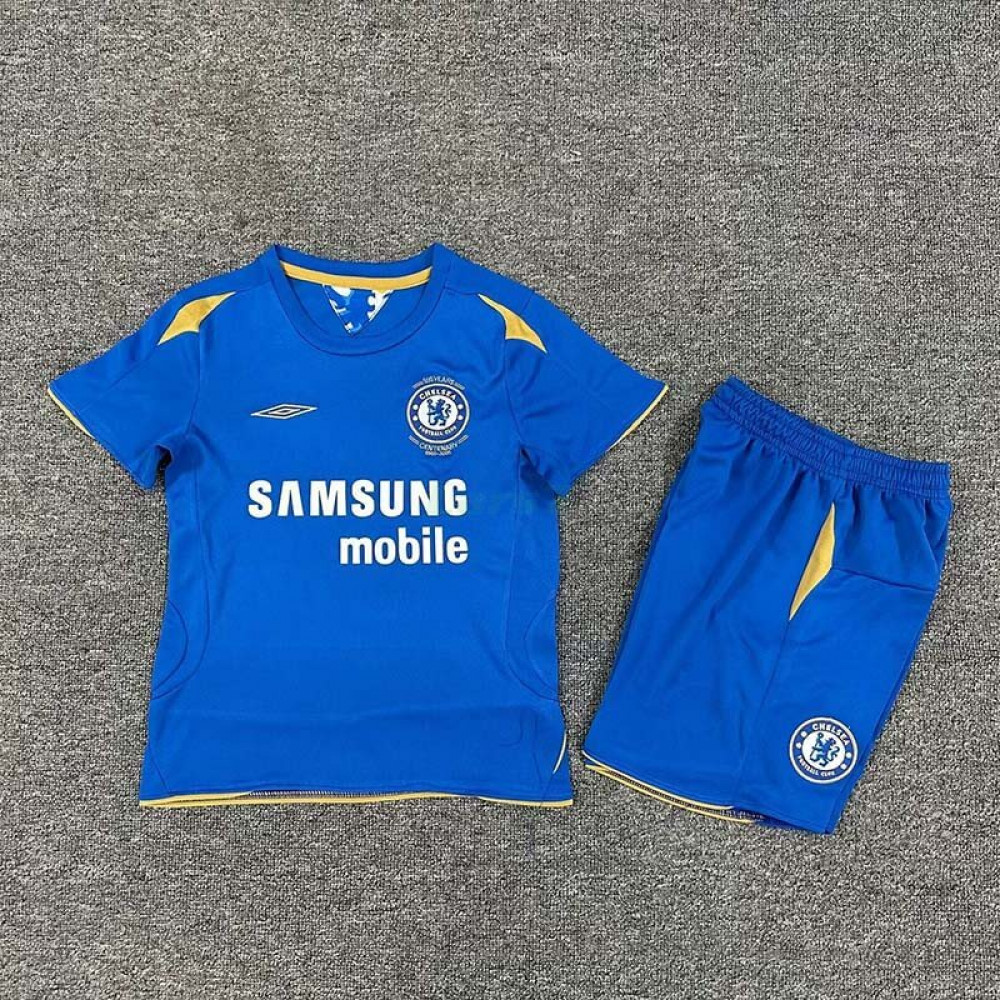 Camiseta Chelsea 1ª Equipación Retro 2005/06 Niño Kit