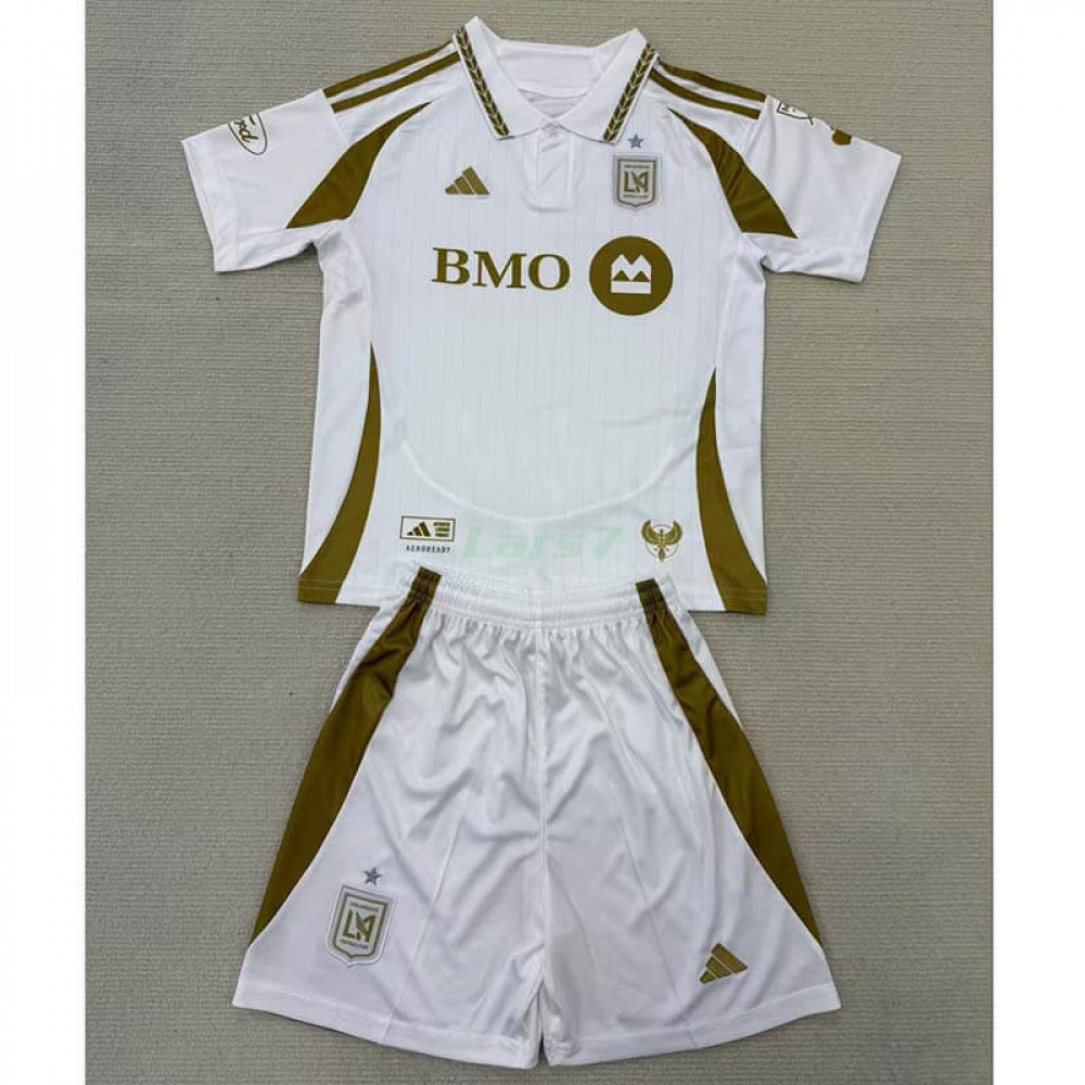 Camiseta Los Angeles FC 2ª Equipación 2025/2026 Niño Kit Blanco