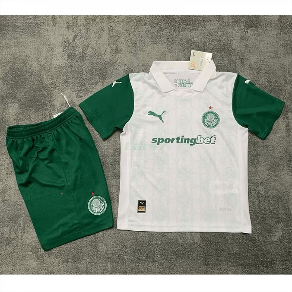 Camiseta Palmeiras 2ª Equipación 2025/2026 Niño Kit Blanco