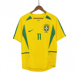 Camiseta RONALDINHO 11 Brasil 1ª Equipación Retro 2002/03