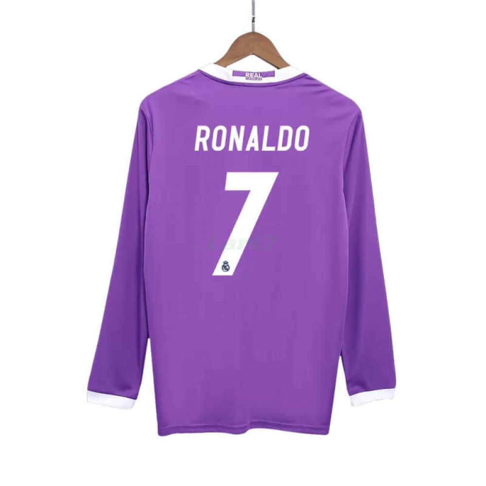 Camiseta RONALDO 7 Real Madrid 2ª Equipación Retro 2016/17 ML