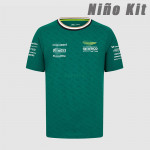 Camiseta Aston Martin Aramco Cognizant F1 2024 Verde Niño Kit