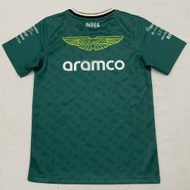 Camiseta Aston Martin Aramco Cognizant F1 2024 Verde Niño Kit