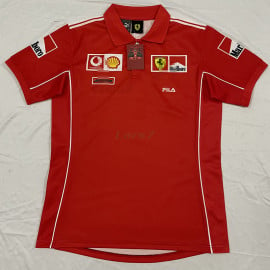 Polo Scuderia Ferrari F1 Retro Rojo