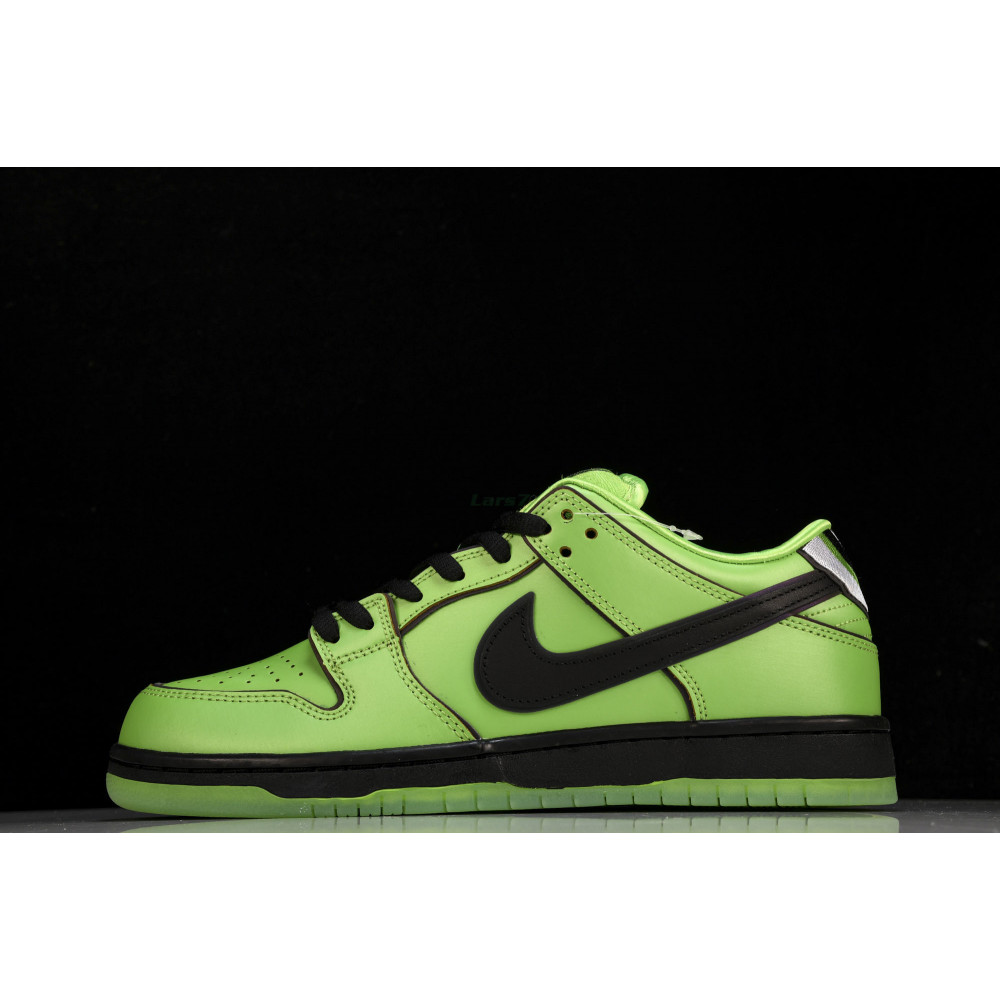 The Powerpuff Girls x NIKE Dunk SB Corte Bajo Verde