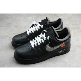 Conplex Con Off-White x MoMa x Air Force 1’07 Virgil Black with Zip-Tie