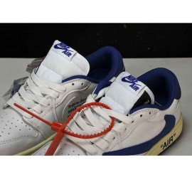 Air Jordan 1 Retro Low OG Blanco&Azul