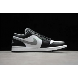 Air Jordan 1 Corte Bajo Black Particle Grey