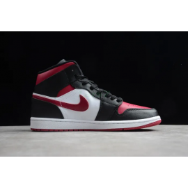 Air Jordan 1 Corte Medio Bred Toe Black/Gym Red-White