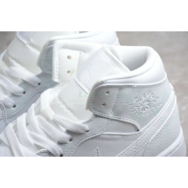 Air Jordan 1 Corte Medio Triple Blanco