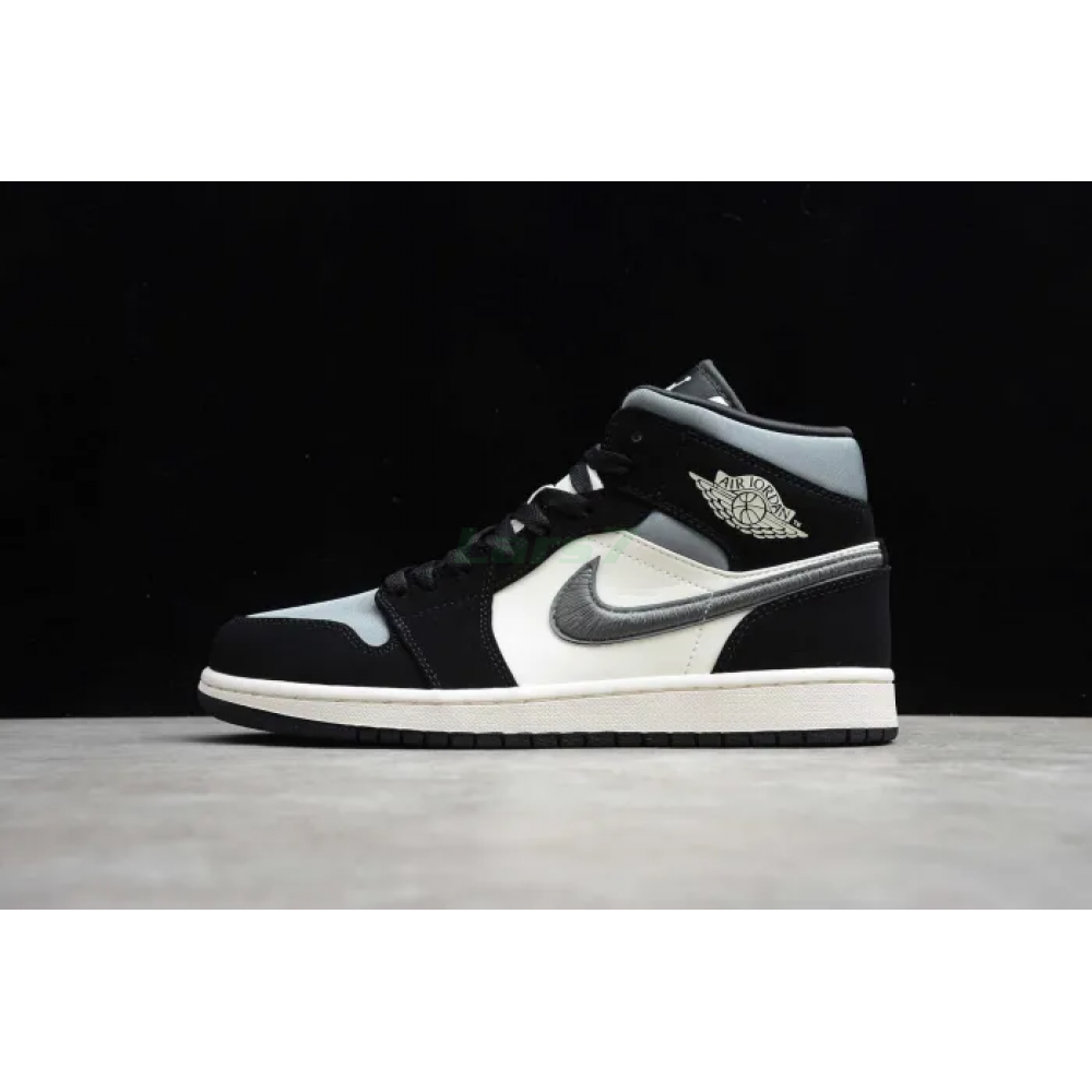 Air Jordan 1 Corte Medio Premium Winterized Black Grey