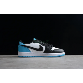 Air Jordan 1 Corte Bajo OG UNC White Dark Powder Blue Black